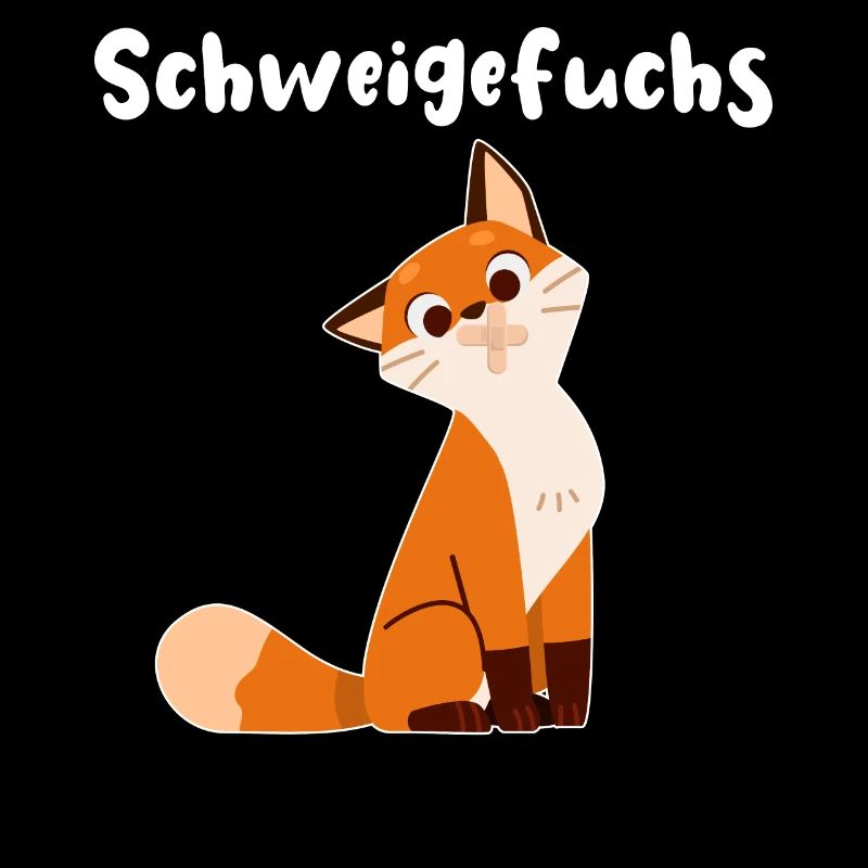 Schweigefuchs Fuchs Schule Schüler Geschenkidee