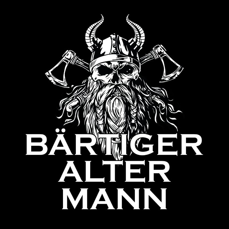 Wikinger Mann Bart Spruch Geschenkidee