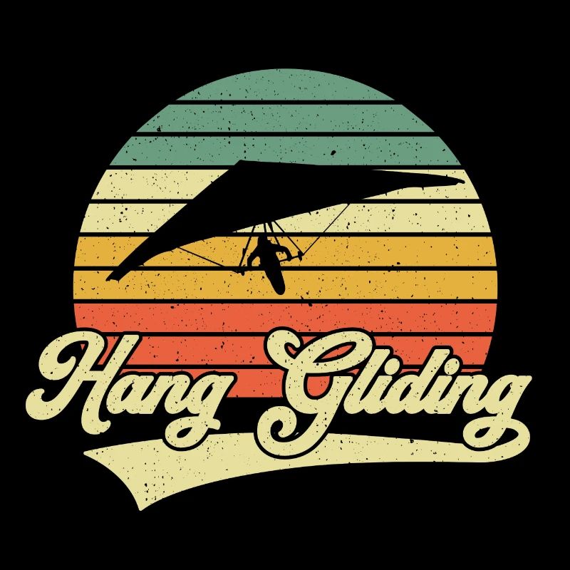 Hang Gliding Vintage Retro Hang Glider