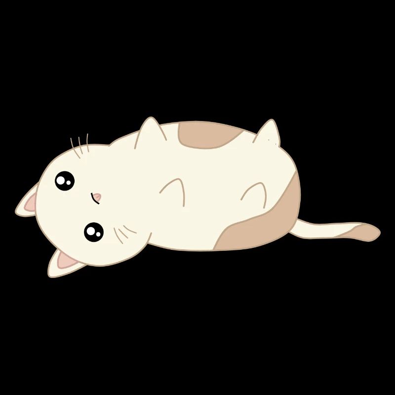 doux chat couché