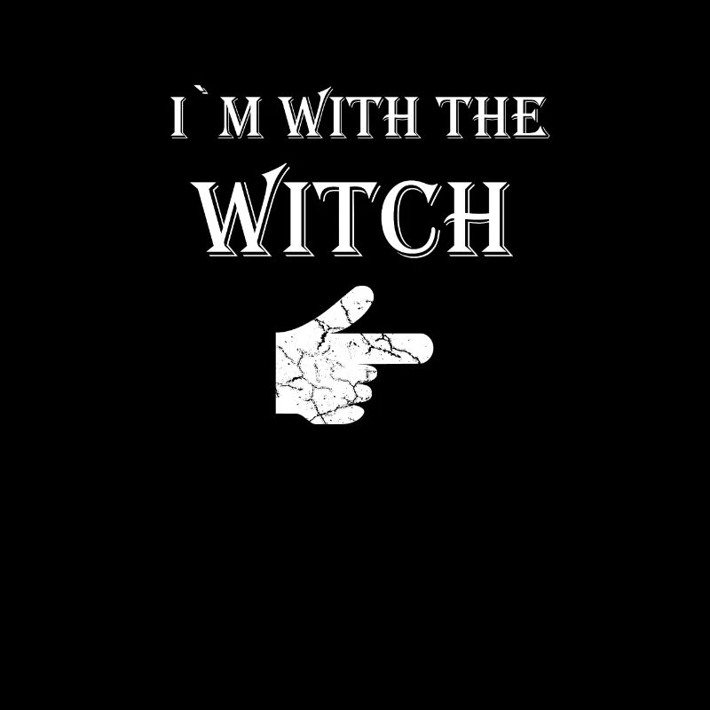 Je suis avec la sorcière sorcière Halloween