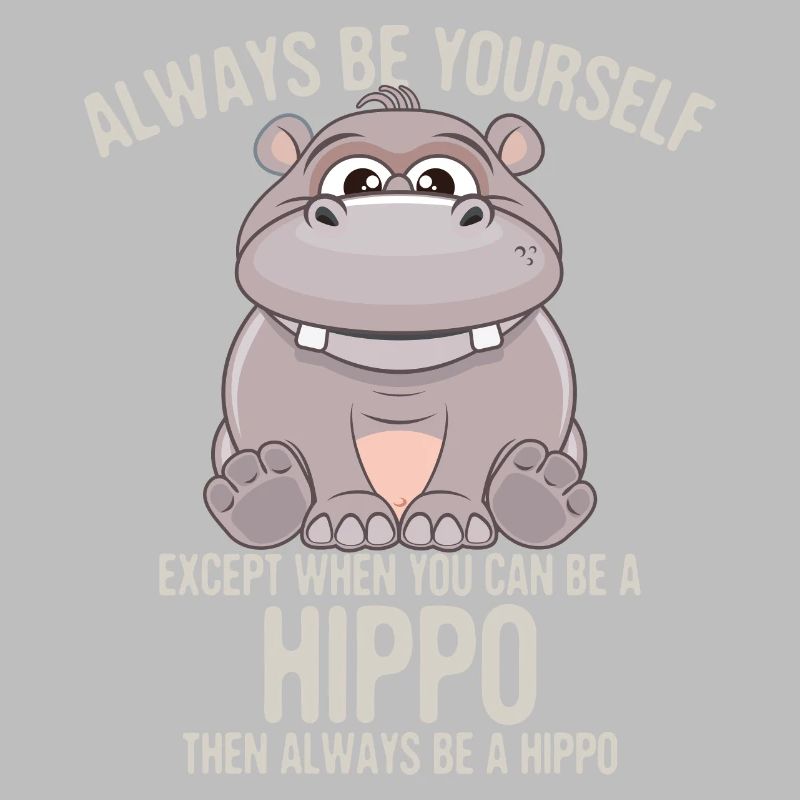 Nieldpferd Be yourself Geschenk Tier Lustig Witz