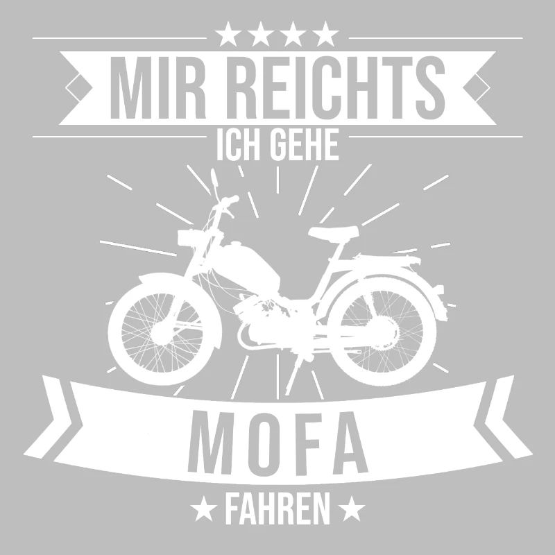 Mofa Moped Roller Motorrad Retro Spruch