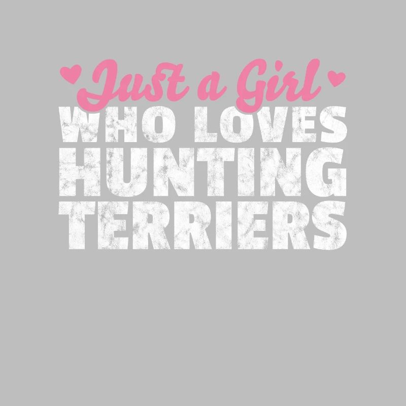 Mädchen das Deutsche Jagdterrier liebt Spruch