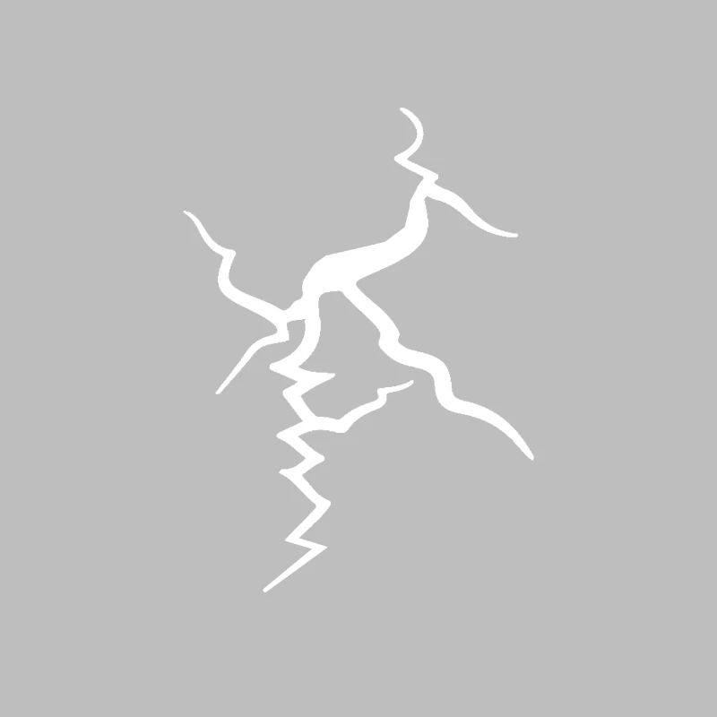 Décoration d’éclair White Crack Split