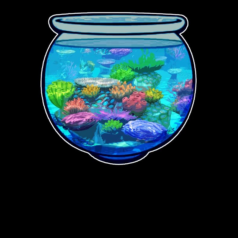 Aquarium underwater coral reef gift