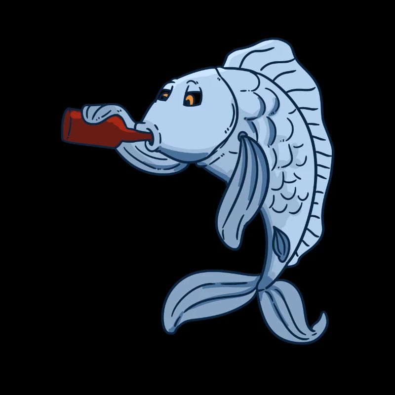 Drunk fish