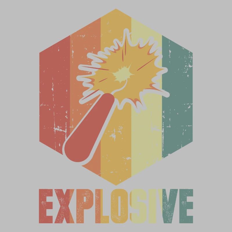 Dynamite Explosion Retro Cool Gift