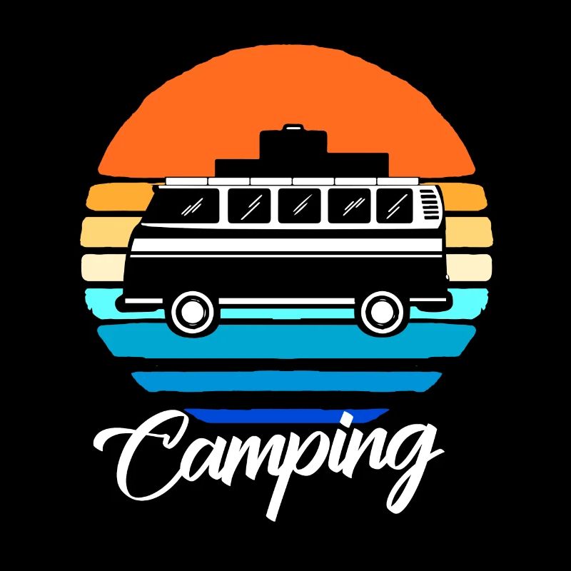 Camping Geschenk Camper Zelten Urlaub Ferien Wald