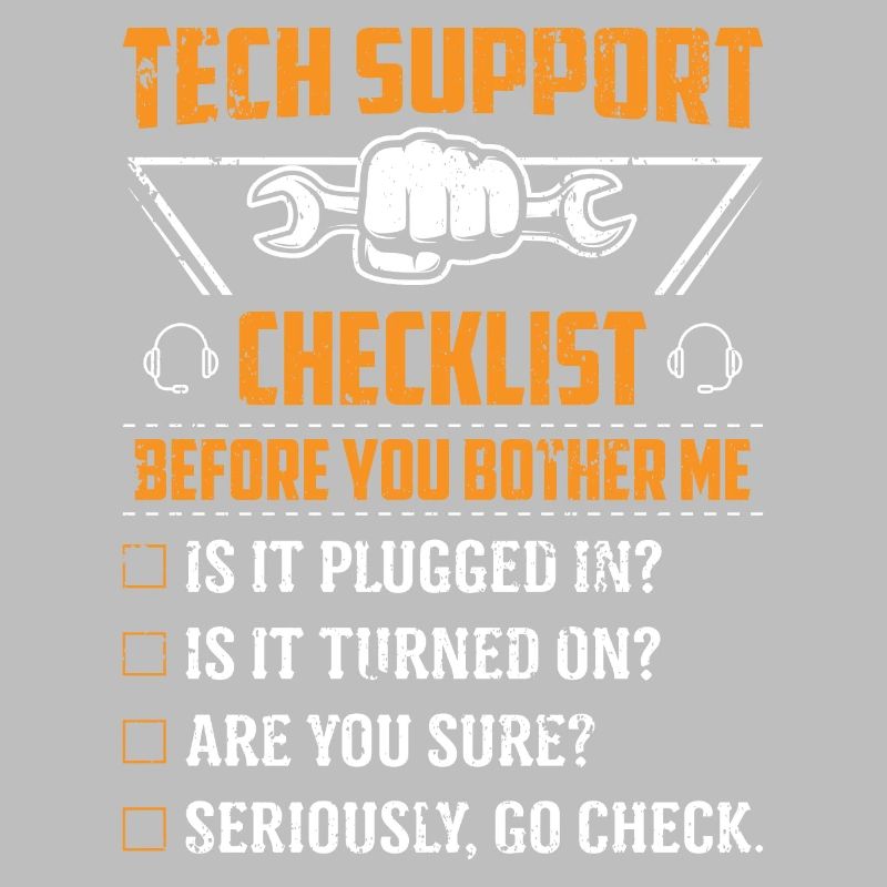 Technik Support Checkliste Computer IT Informatik