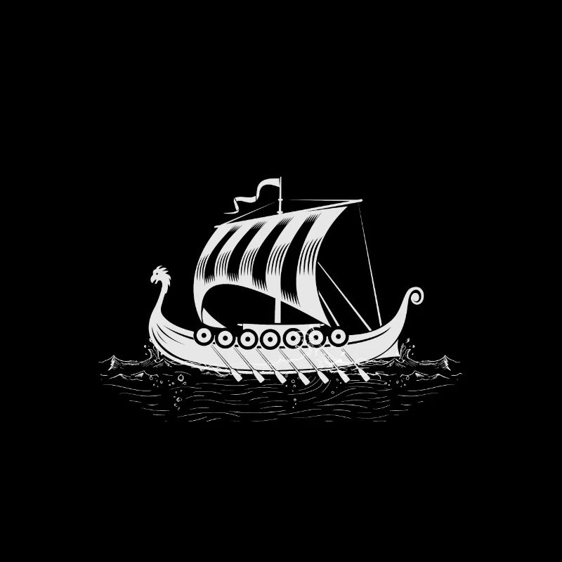 Vikings bateau guerrier marin Gokstad