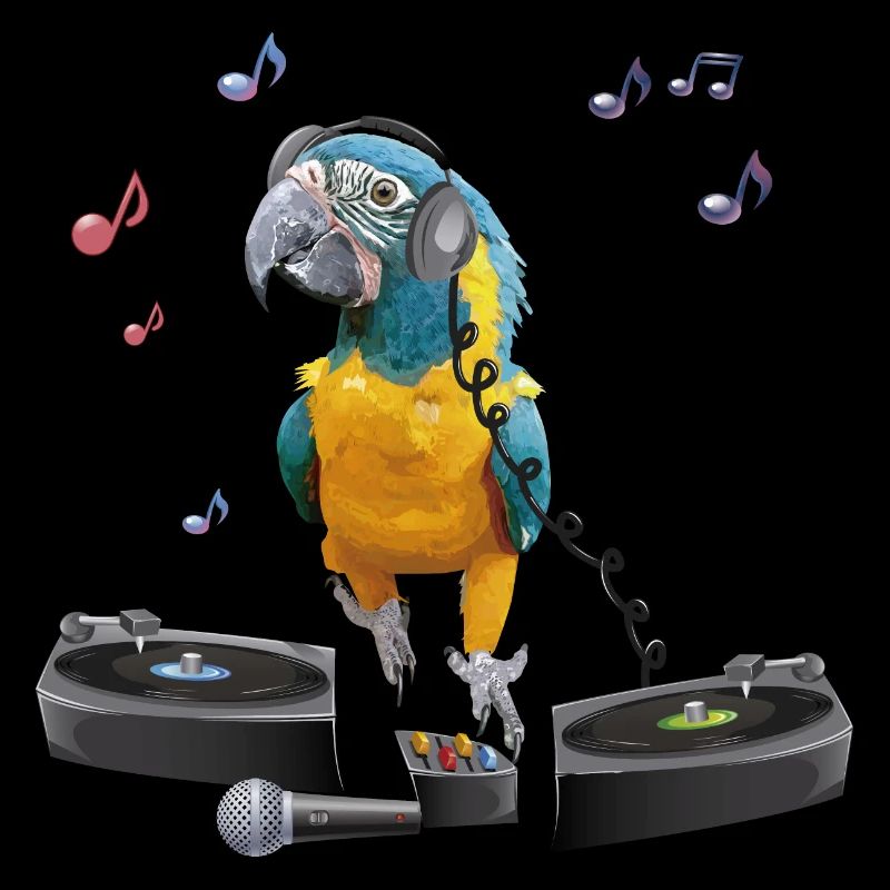 blue-bearded macaw