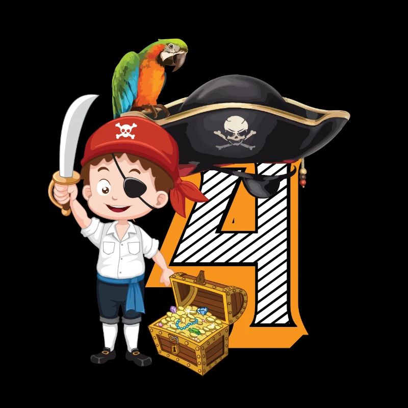 4. Geburtstag Kindergeburtstag Pirat Schatz