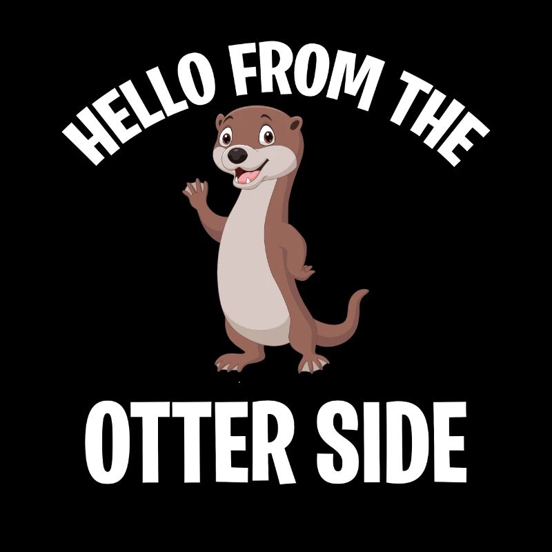 Süßer Otter Tier Spruch Seeotter Wildtier