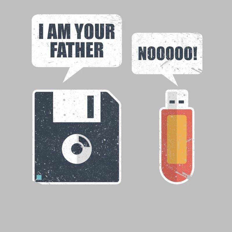 USB Floppy Disk Memory Computer Nerd Gift