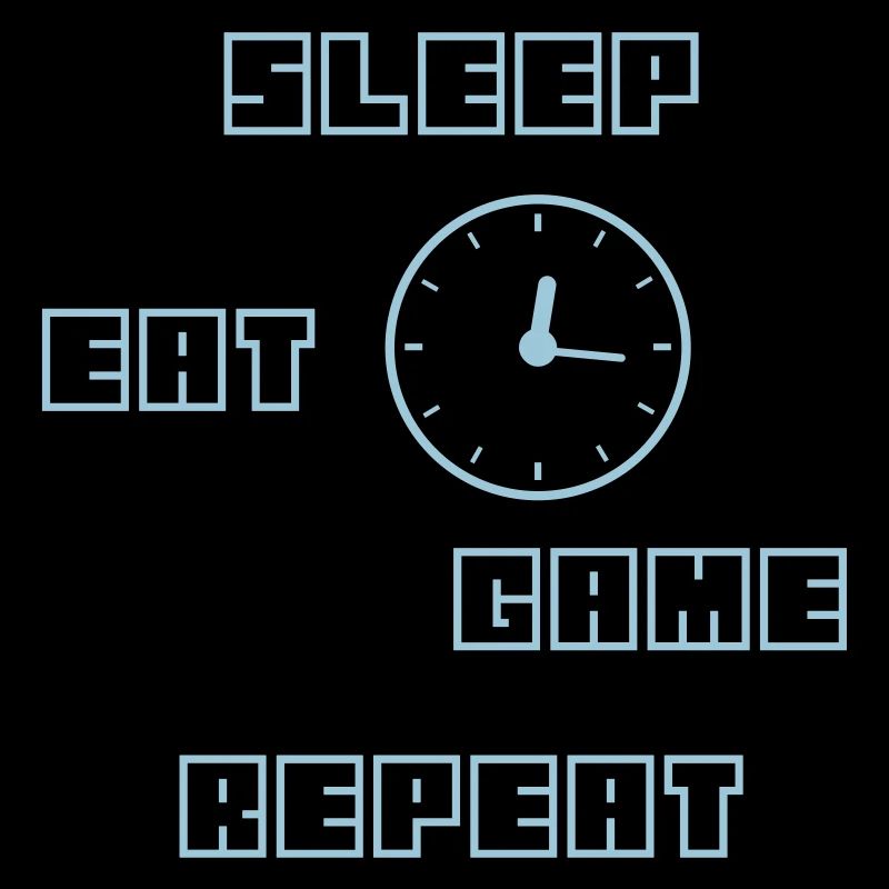 Eat Sleep Game Repeat Gamer Gift Computer Game