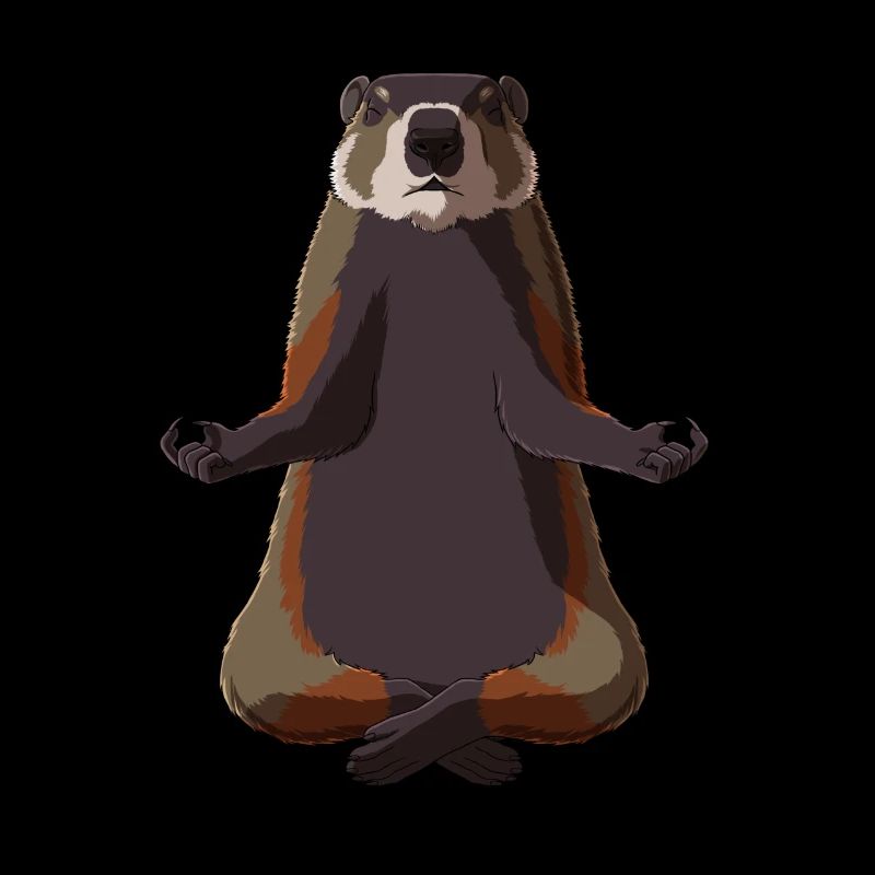 Marmotte méditante