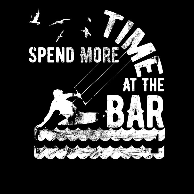 Kitesurfer Spend more Time At The Bar Kiter