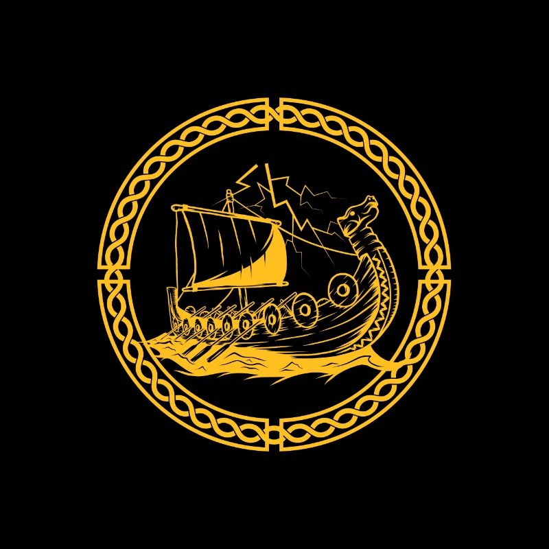 Viking Ship Warrior Valhalla Norse Mythology Gift