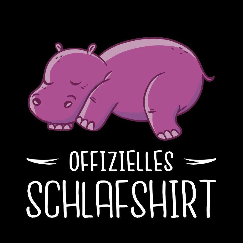 Nilpferd schlafen Schlaf Geschenk