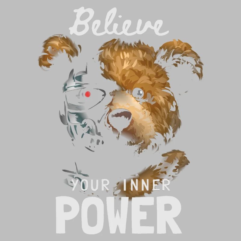 Bear with Robot Face Inner Power