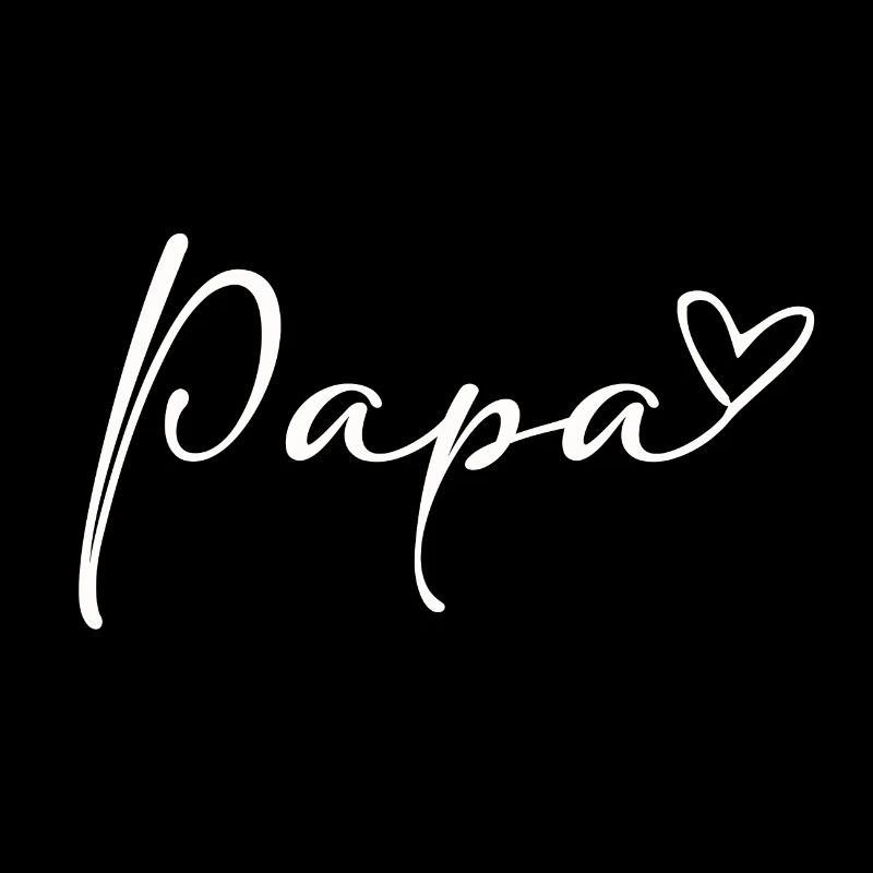 Papa Papi Dad Daddy Heart Love Gift Announcement