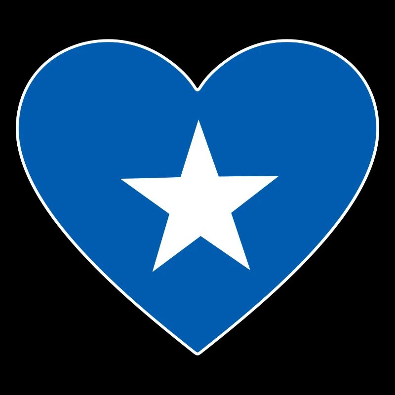 Somalia Flagge Herz
