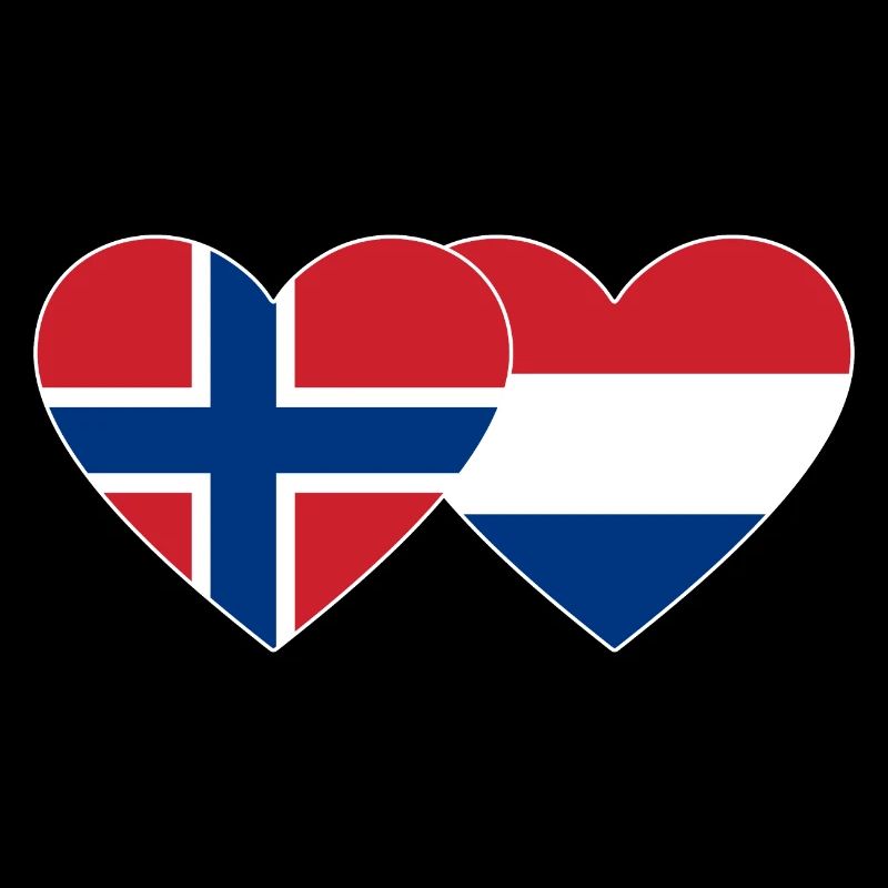Norvège Cœur de drapeau de Hollande