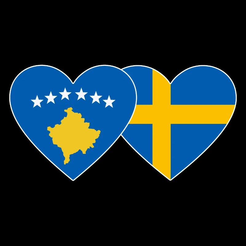 Drapeau du Kosovo Suède
