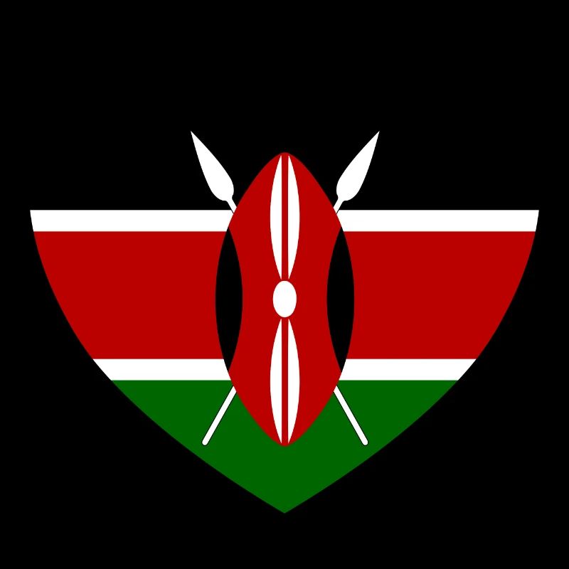 Kenia Flagge Herz