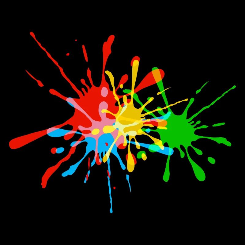 Farbspritzer, Farbkleckse, bunt, Farbe, fun