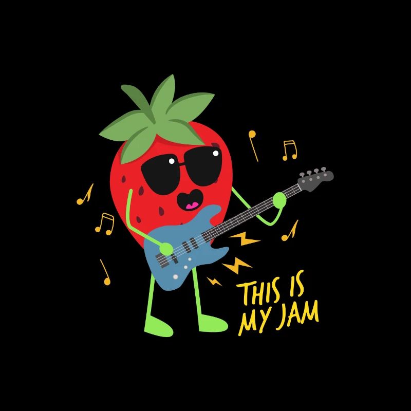 Rock Strawberry Music Jam Session Jam