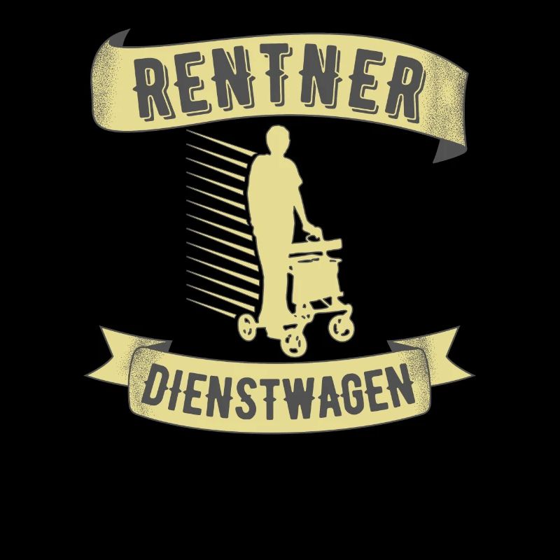 Rentner Dienstwagen Rollator Ruhestand Rente Witz