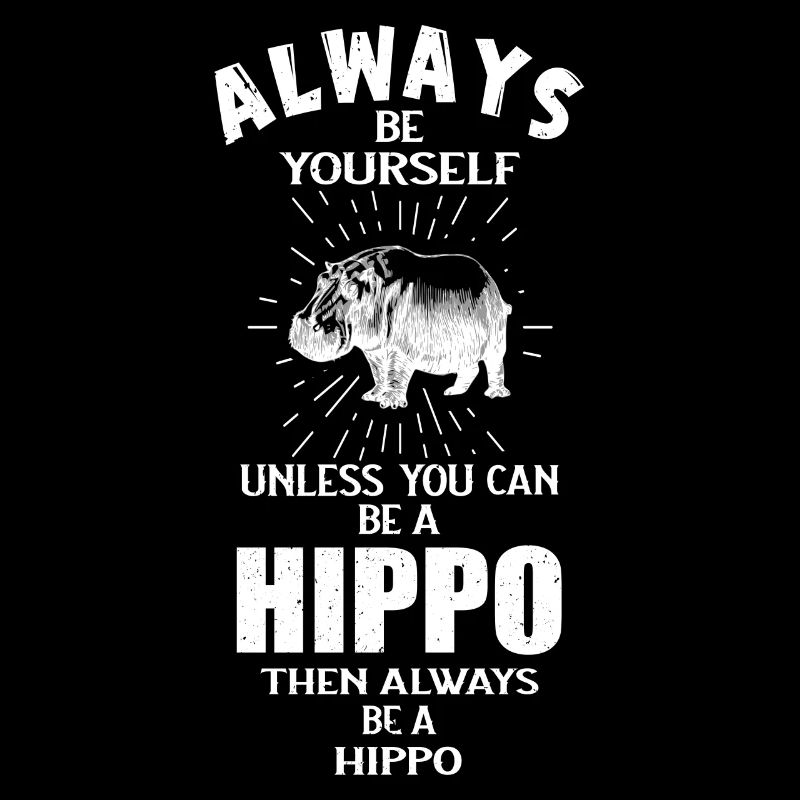 herbivore nilpferd flusspferd hippo sei du selbst