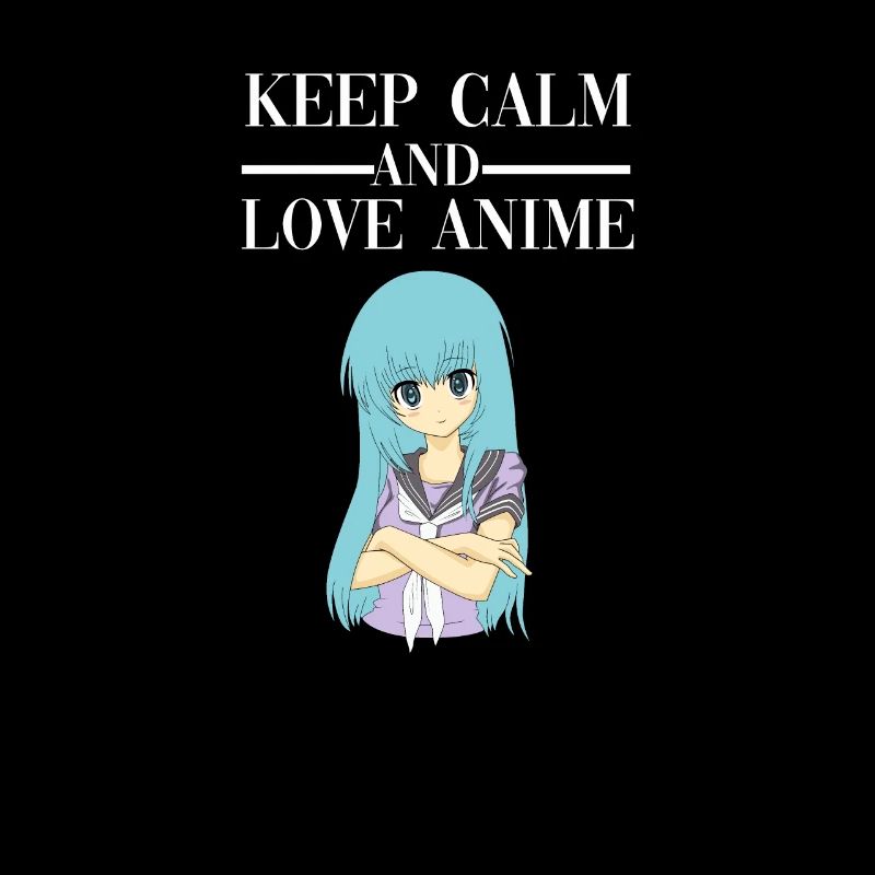 Keep Calm Cute Anime Schul Uniform Girl Geschenk