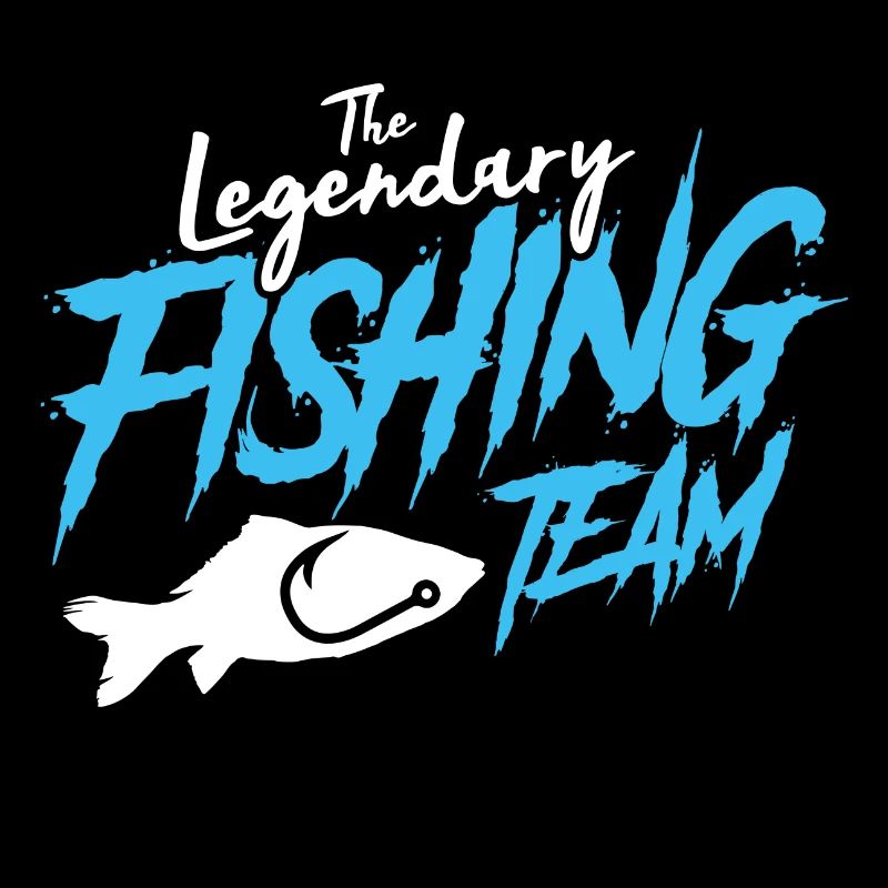Logo de poisson équipe pêcheur pêche
