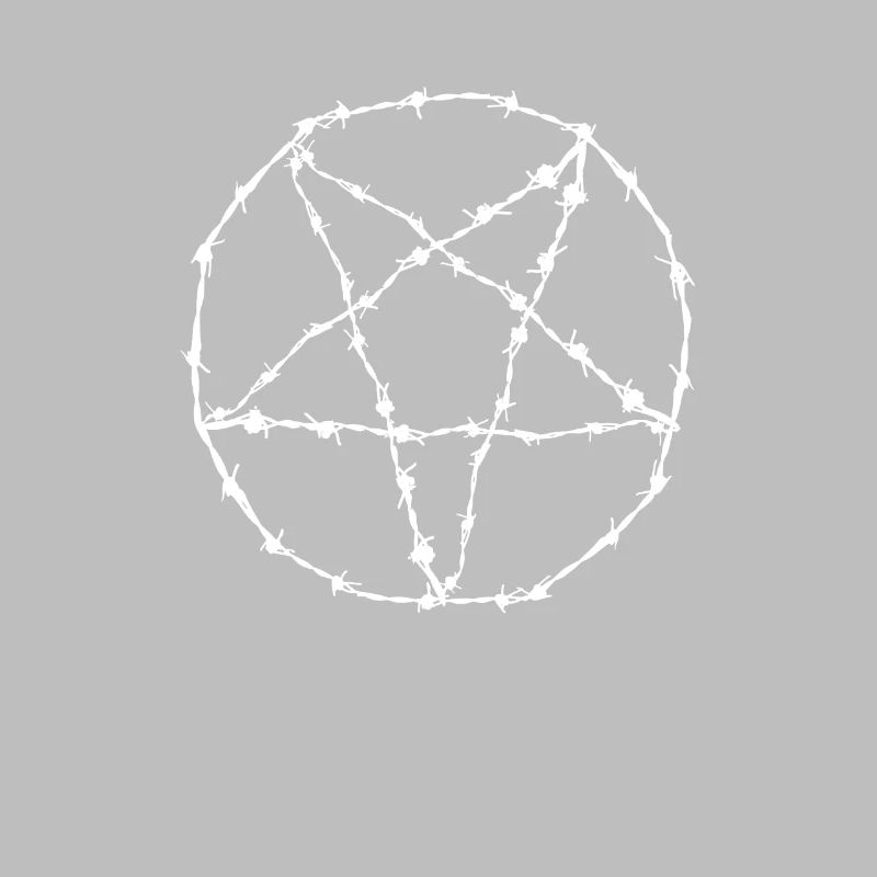 Pentagram barbed wire gift idea