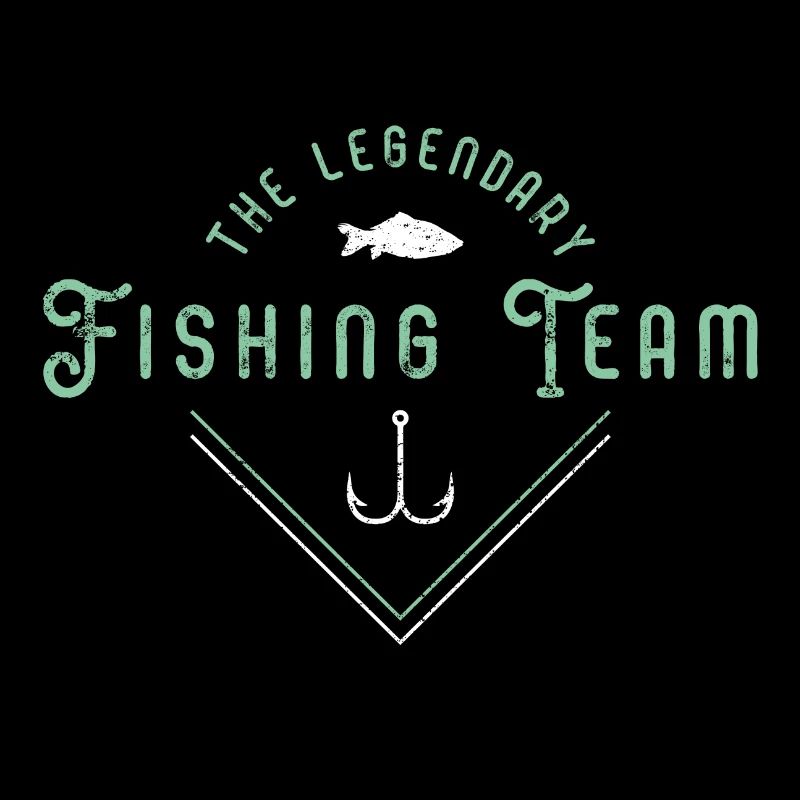 Logo de poisson de l'équipe de pêcheurs de pêche