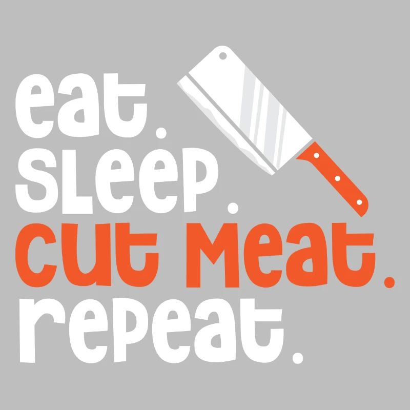 Fleisch schneiden Fleischer Metzger Hackfleisch