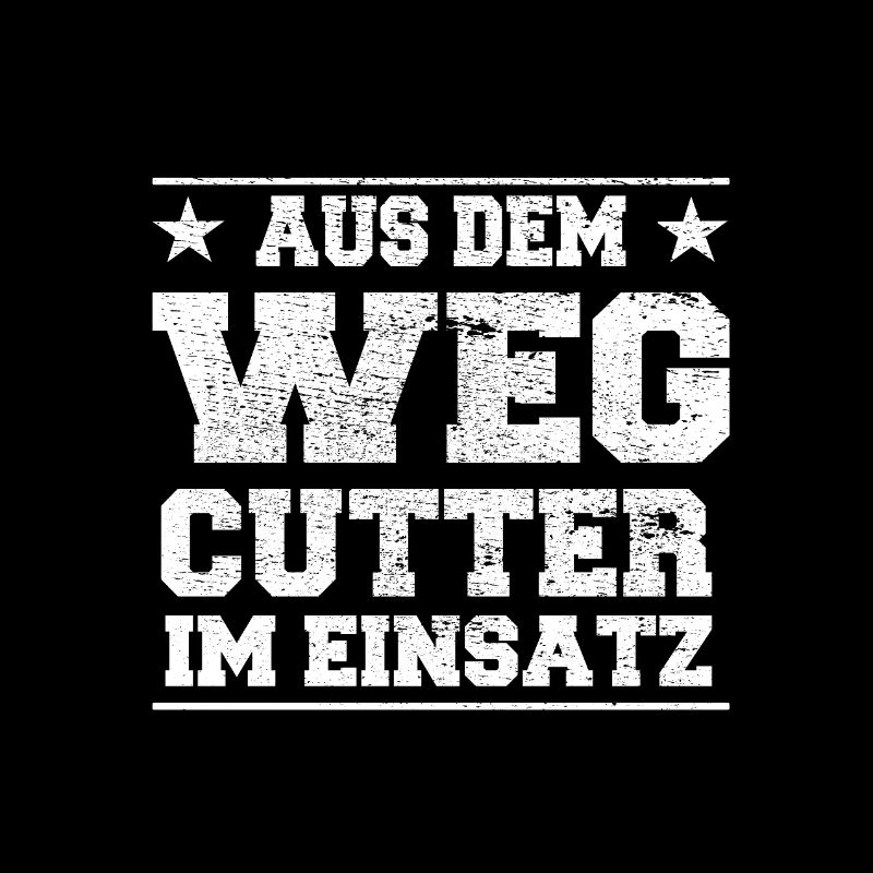 Aus dem Weg Cutter im Einsatz Design