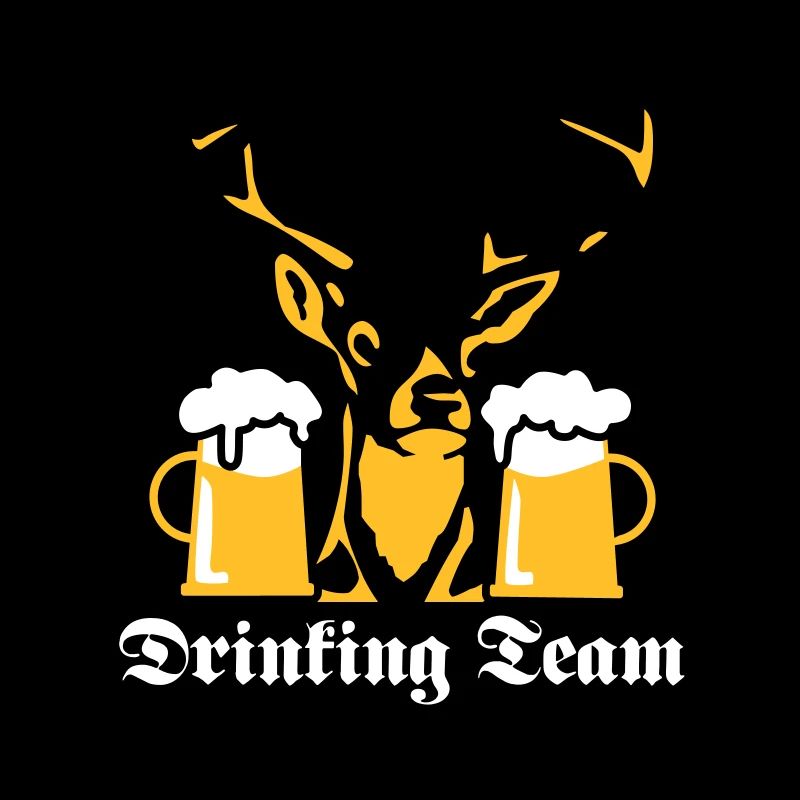 176 Super cerf drink team aile bière