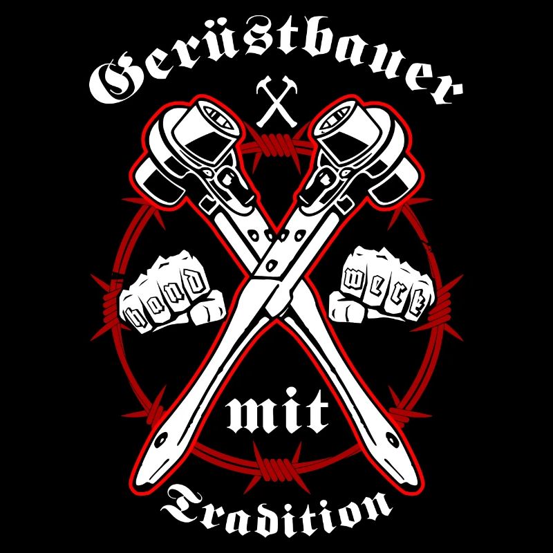 Gerüstbauer Shirt mit Ratsche