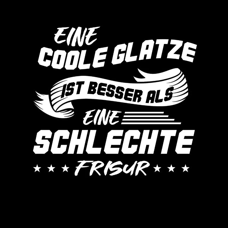 Coole Glatze Glatzkopf Glatzen Haarlos Geschenk