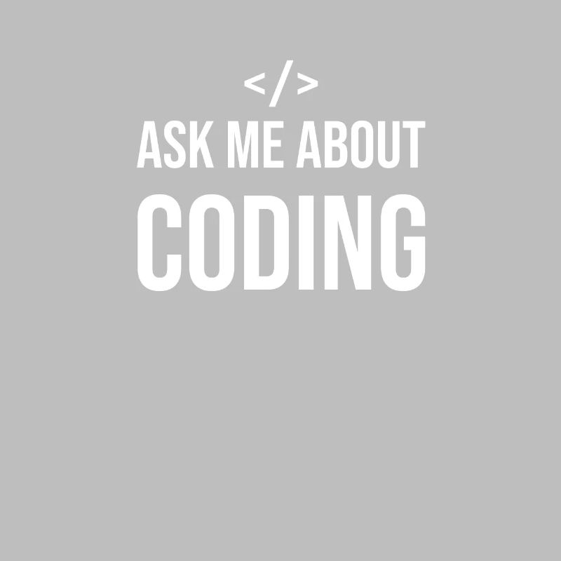 Drôle de programmeur disant Coding Informatik IT