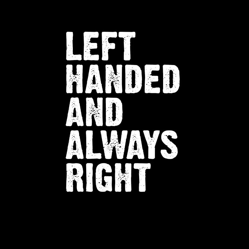 Linkshänder Linkshand Spruch Geschenk