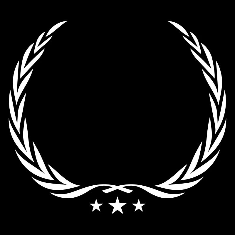 wreath laurel symbol blank