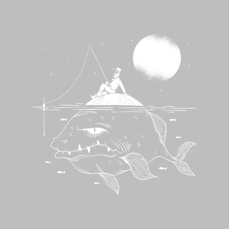 Pêcheur, géant, fish, océan