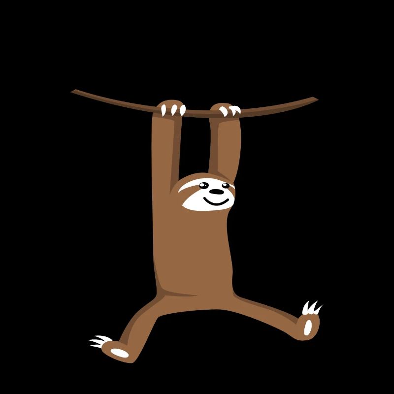 Sloth saying hang around funny gift