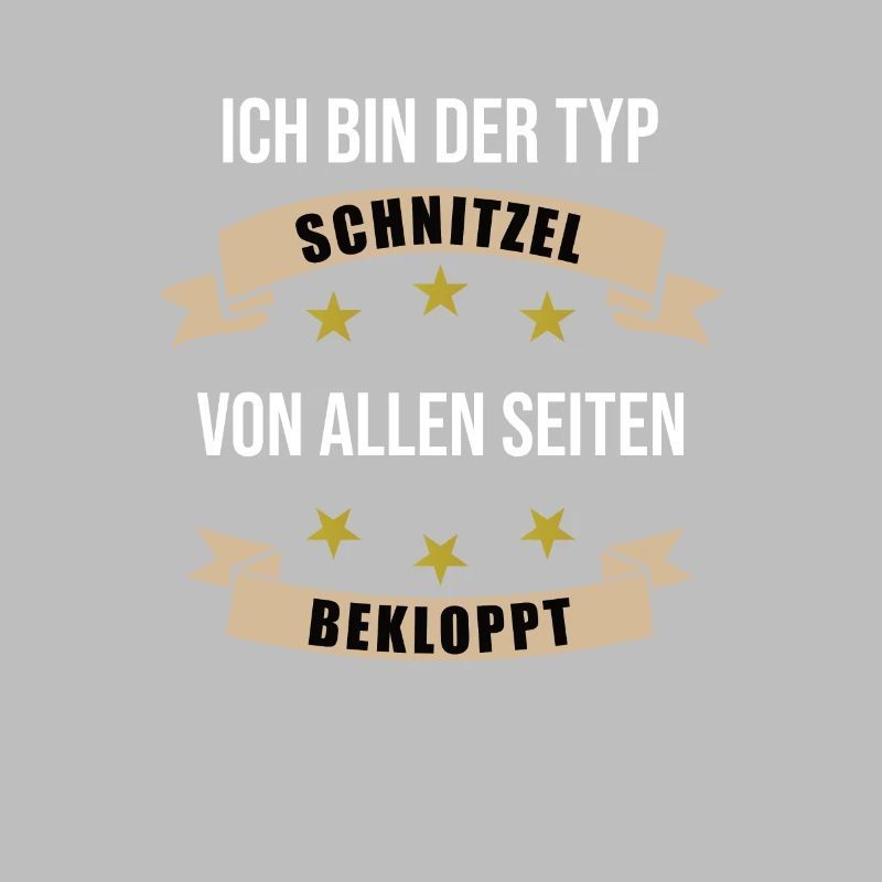 Typ Schnitzel Fleisch Essen Lustiger Spruch