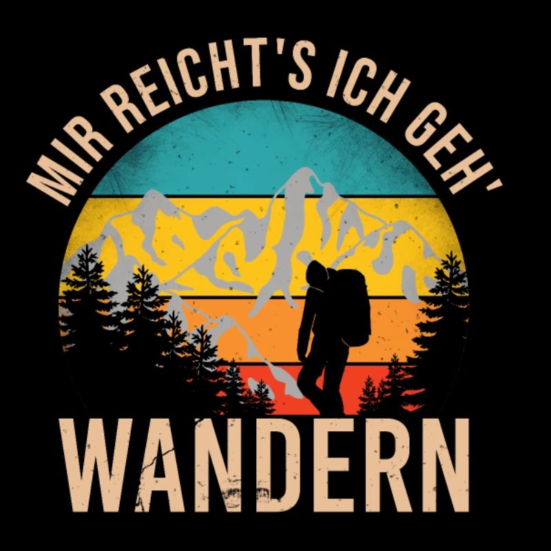 Wandern Berge Wanderer Geschenk